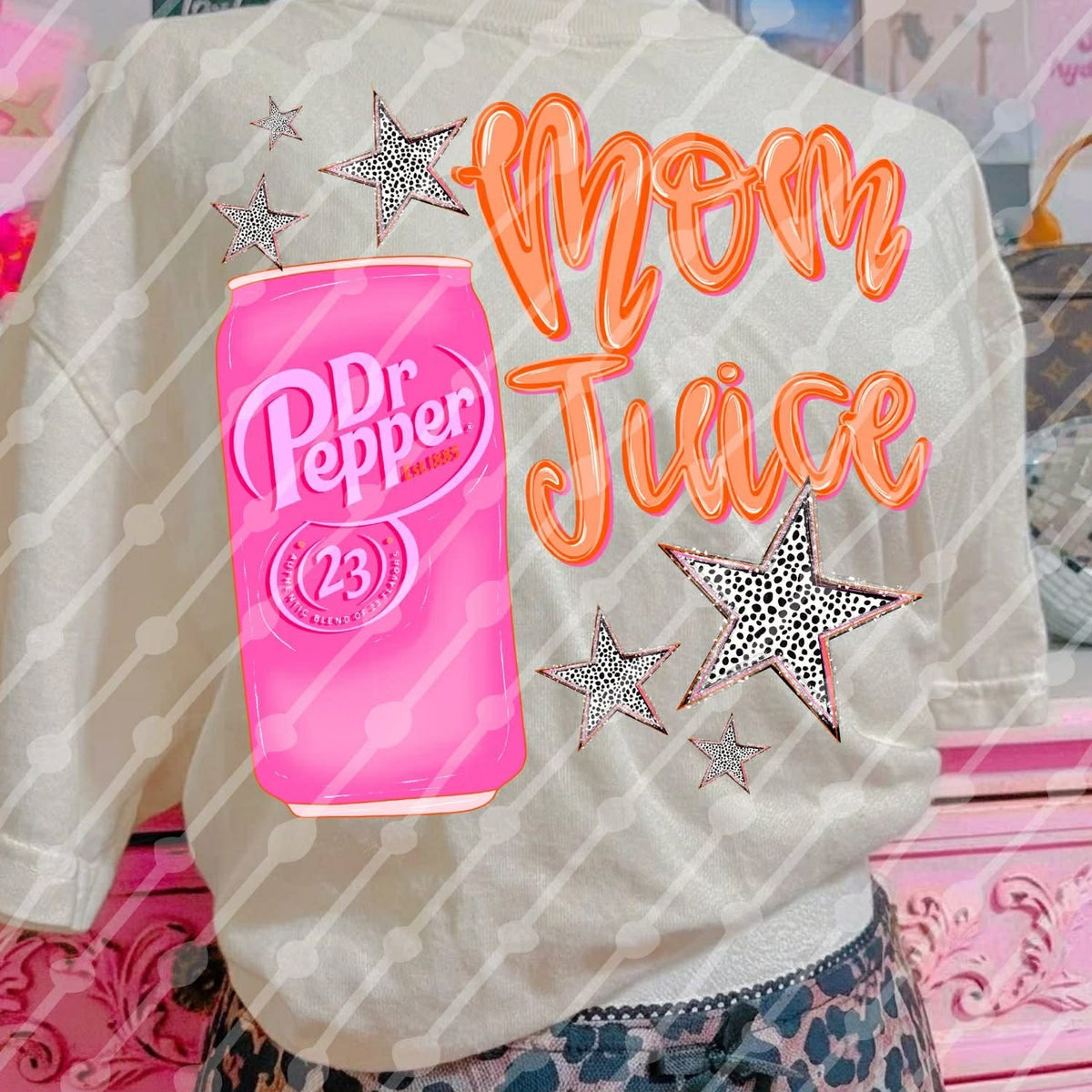 Mom Juice Dr Pepper Shirt | Funny Mom Graphic Tee | Trendy Beverage Humor Shirt - Pretty Petty Co