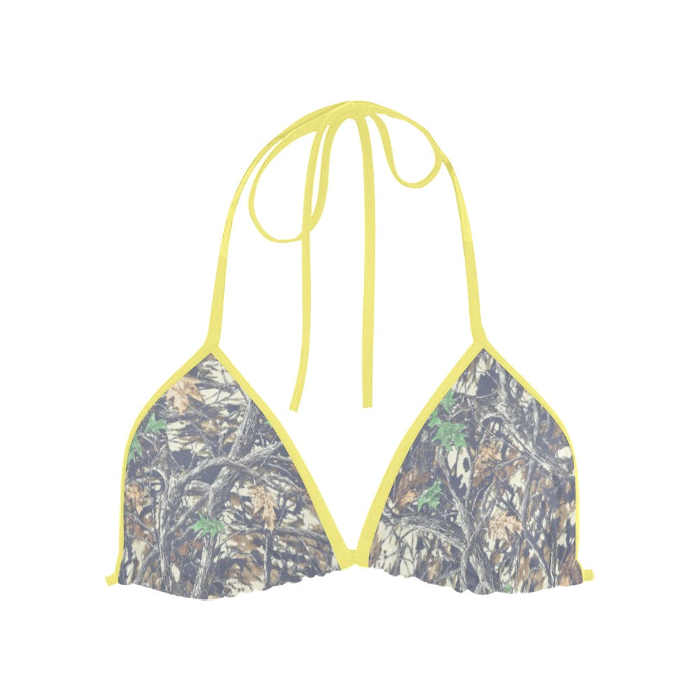 Faded Camo Triangle Bikini Top - Pretty Petty Co