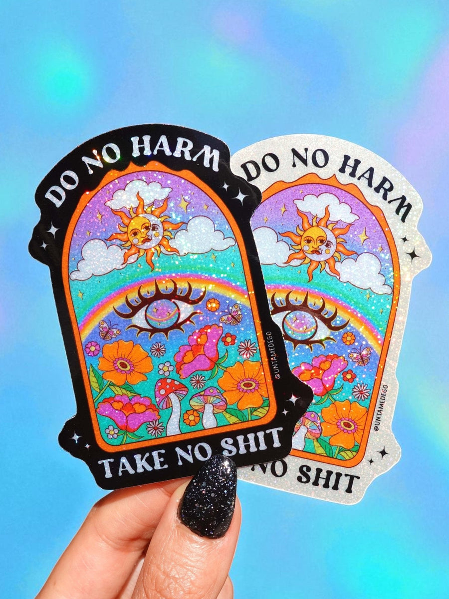 Do No Harm Take No Shit Sticker - Pretty Petty Co