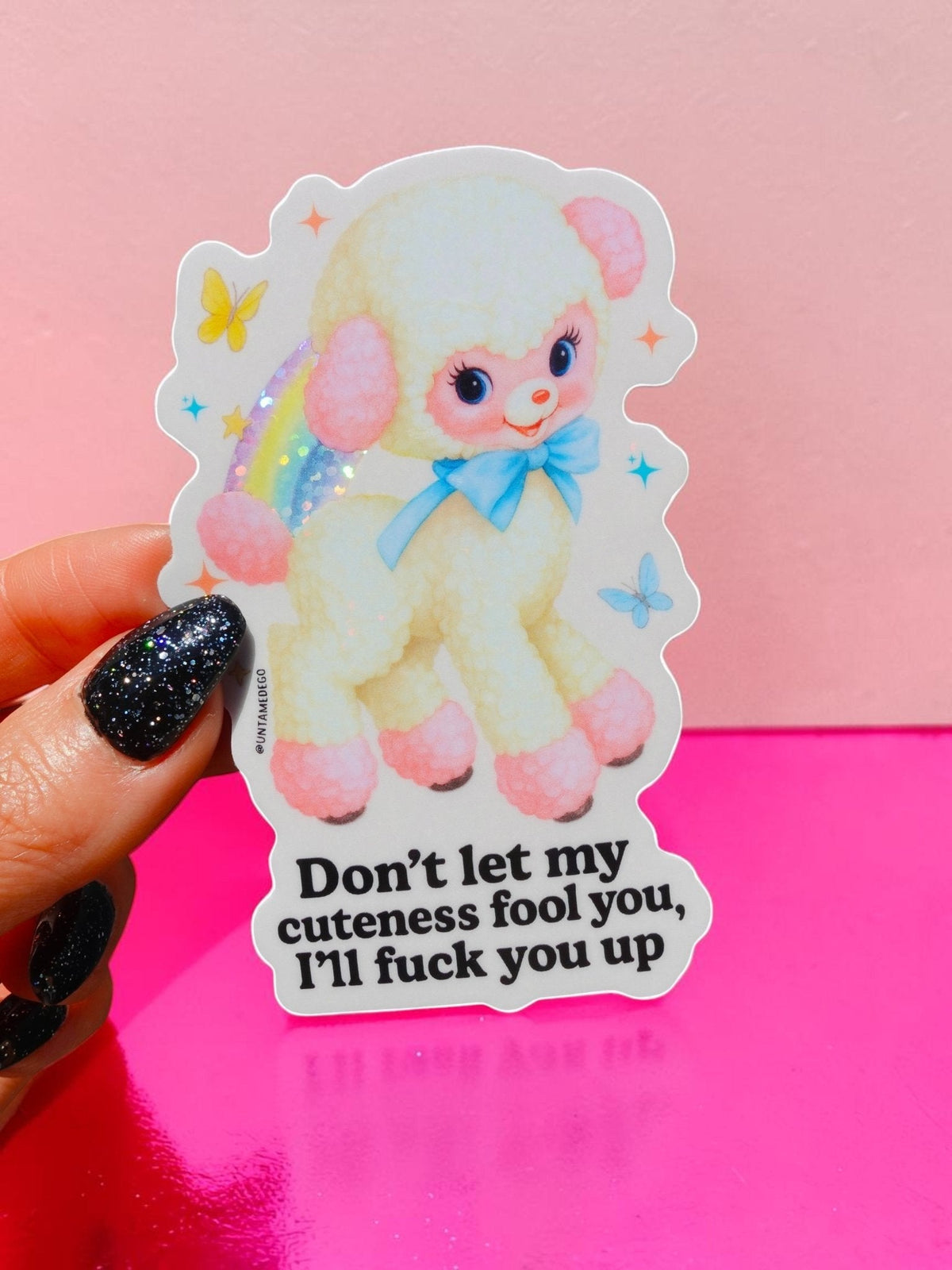 Don't Let My Cuteness Fool You Sticker - Pretty Petty Co