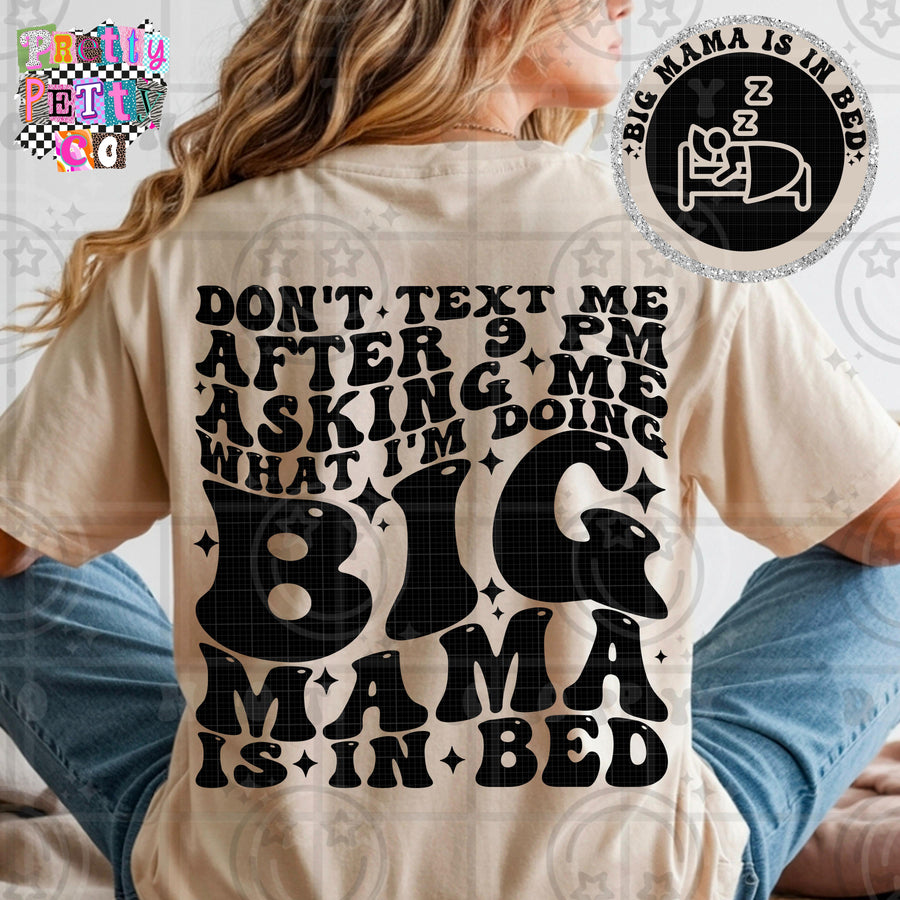 Don’t Text Me After 9PM Shirt | Funny Sarcastic Graphic Tee | Petty Mom Humor T-Shirt - Pretty Petty Co