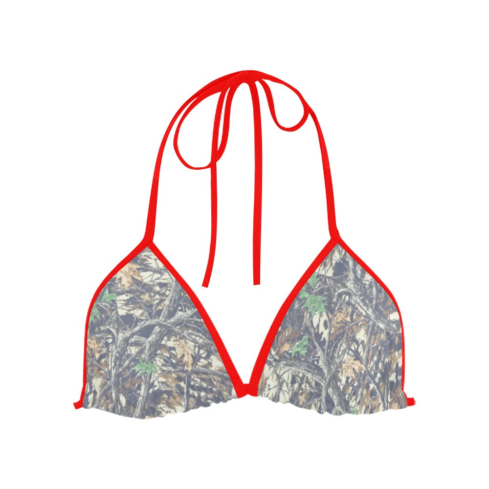 Faded Camo Triangle Bikini Top - Pretty Petty Co
