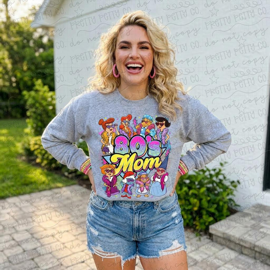 80s Mom Shirt Gildan Retro Cartoon Graphic Tee Vintage Mama Shirt Nostalgic Mom Gift Trendy Mom Tee - Pretty Petty Co