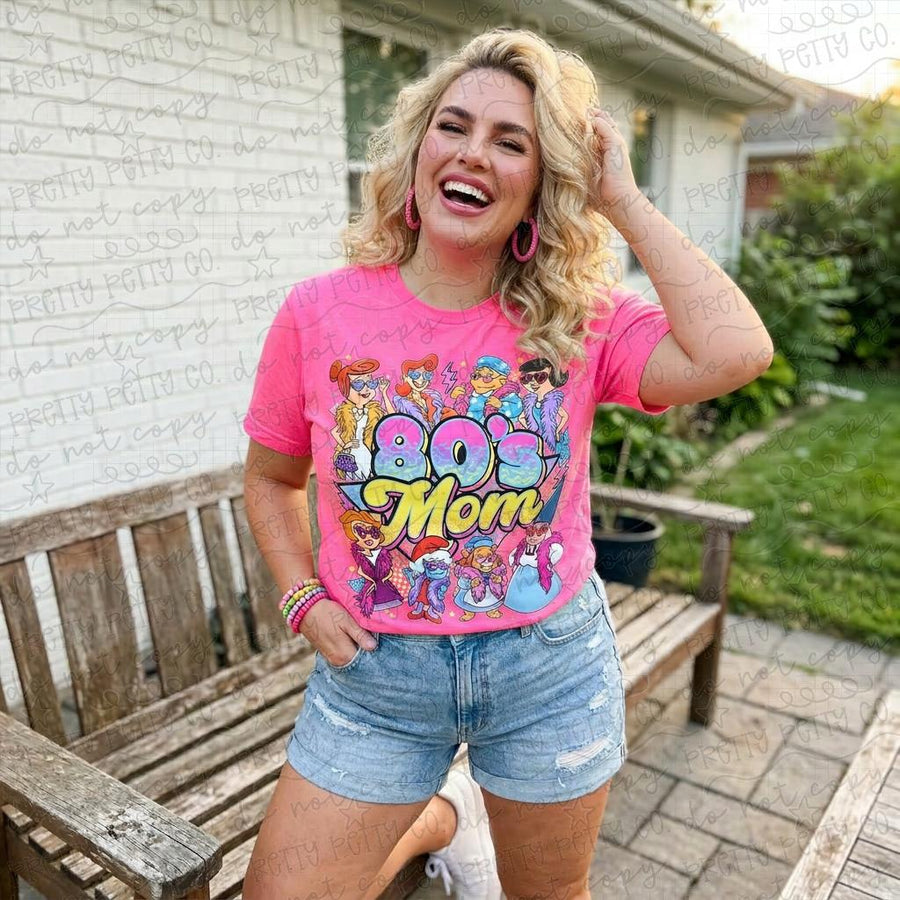 80s Mom Shirt Comfort Colors Vintage Graphic Tee Retro Cartoon Mama Shirt Nostalgic Mom Tee Gift for Mom - Pretty Petty Co