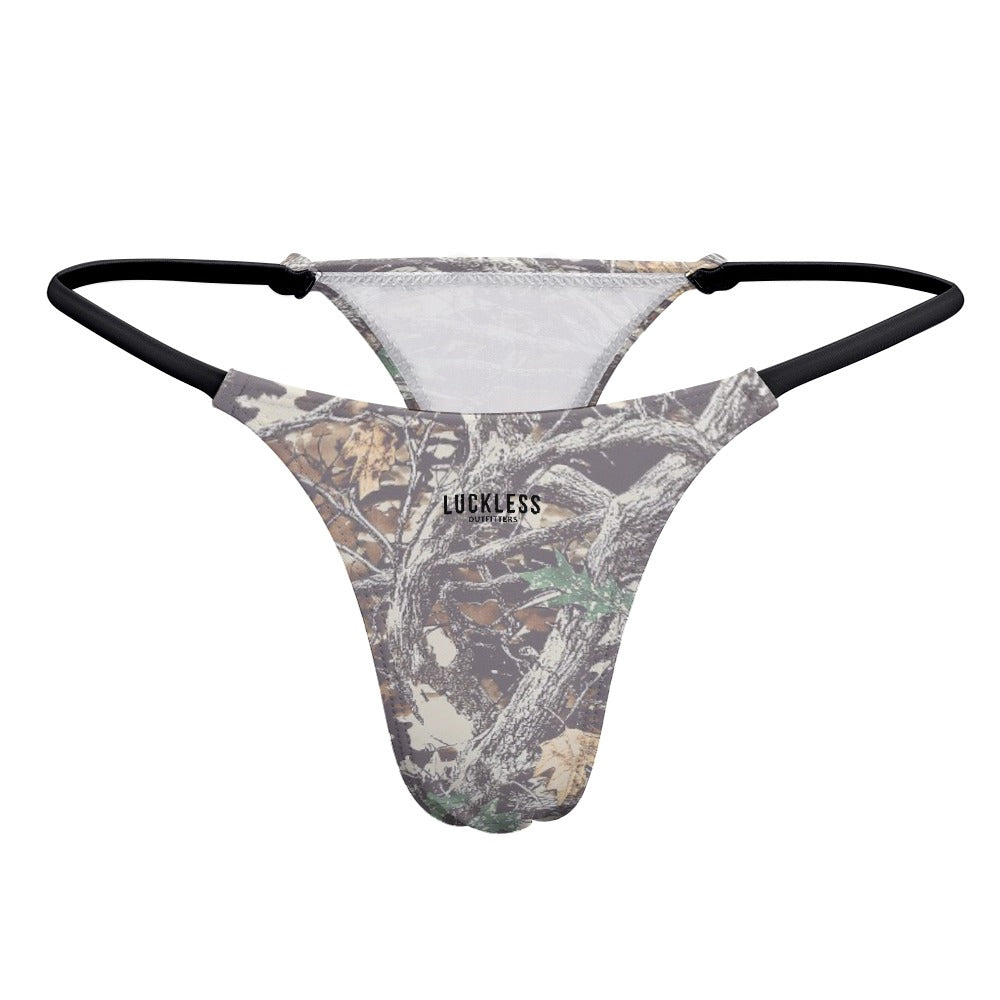 Faded Camo Yoga Thong - Pretty Petty Co
