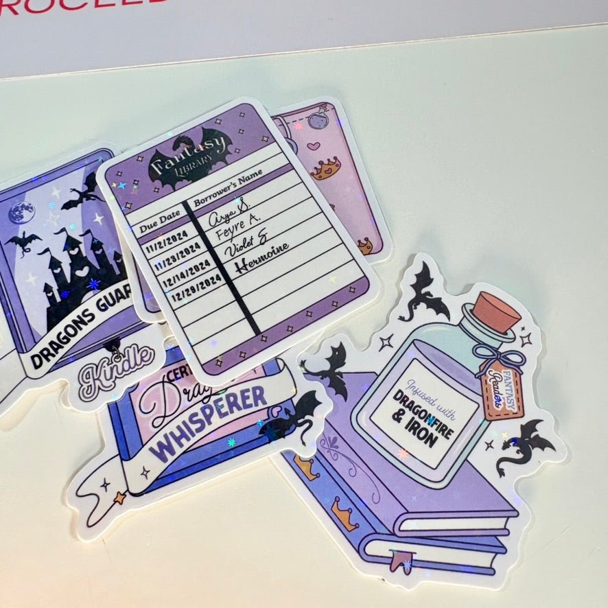 Fantasy Girlie Kindle Sticker - Pretty Petty Co