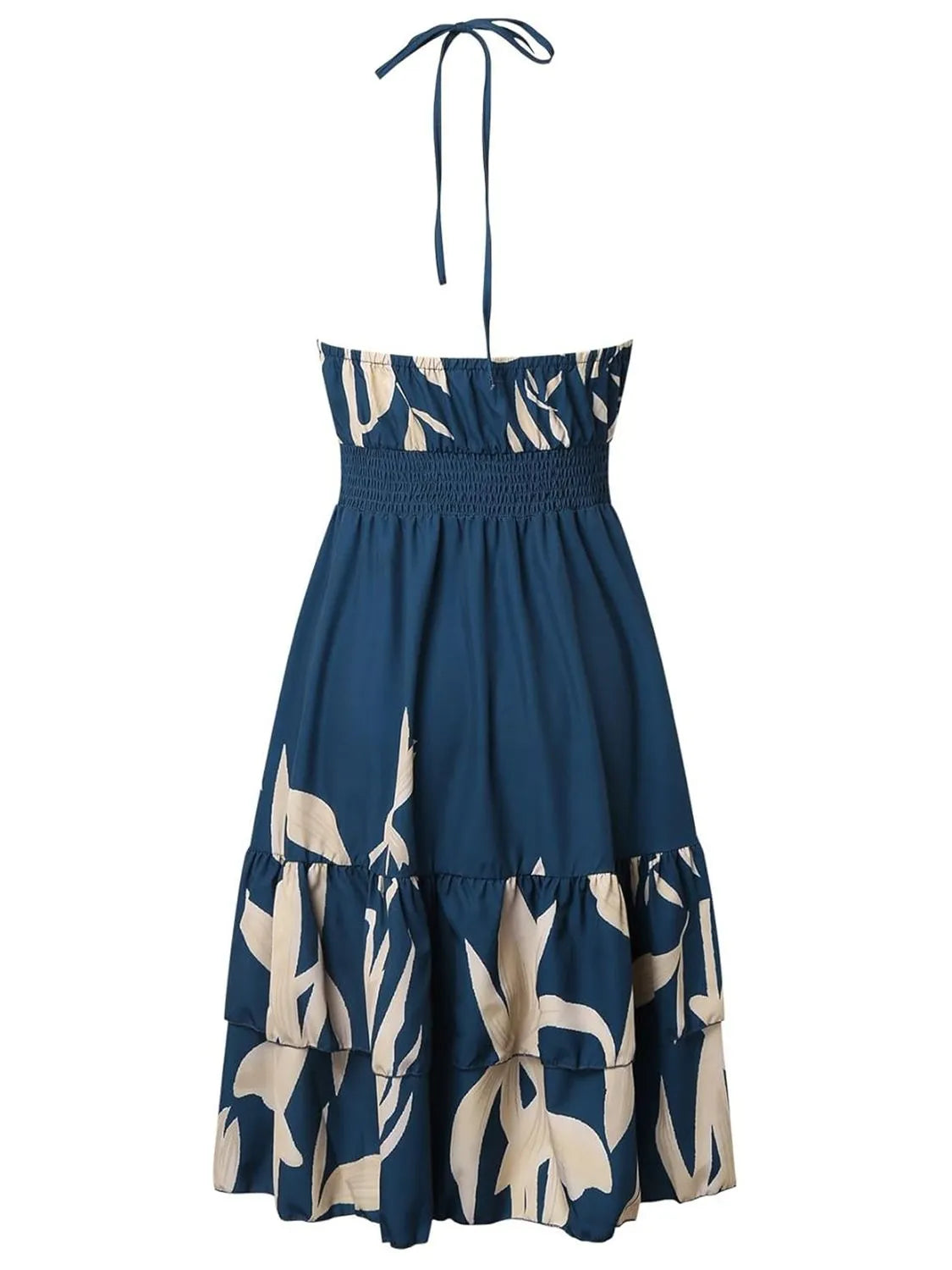 Paisley Print Halter Neck Mini Dress - Pretty Petty Co