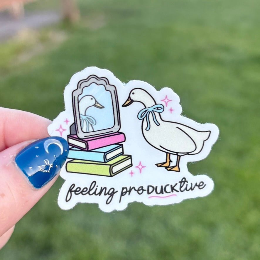 Feeling ProDUCKtive Sticker - Pretty Petty Co