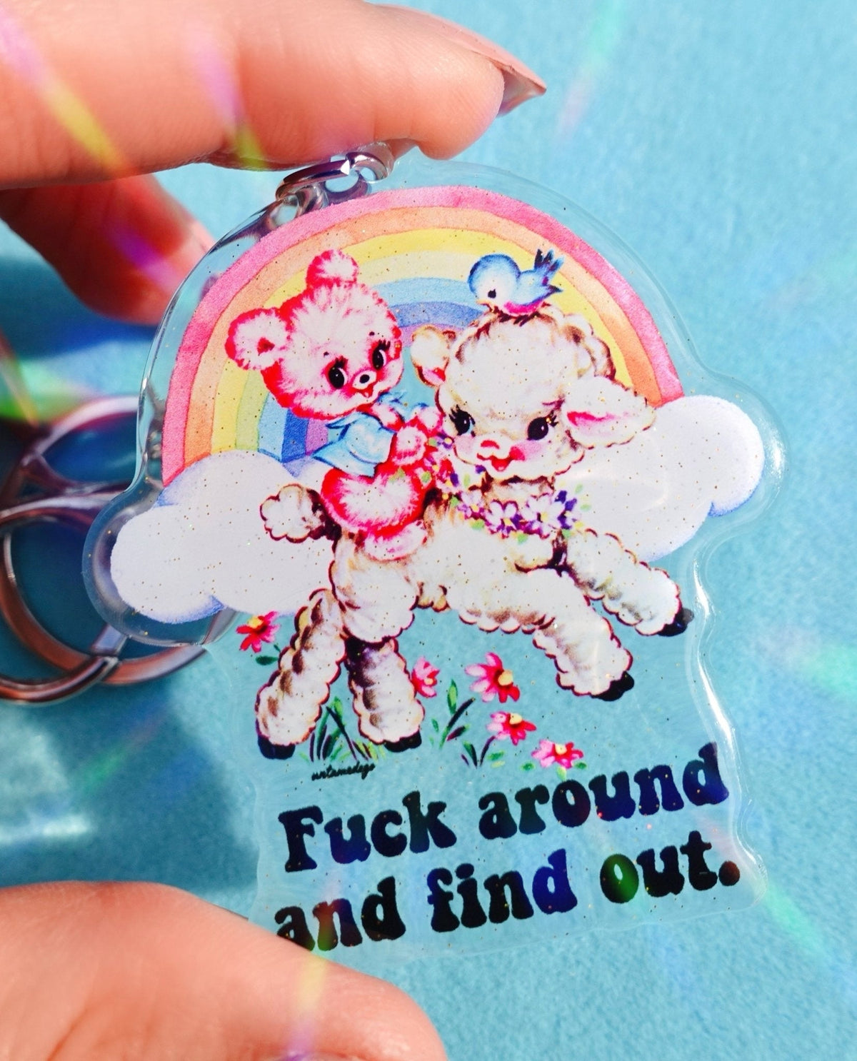 Find Out Acrylic Keychain - Pretty Petty Co