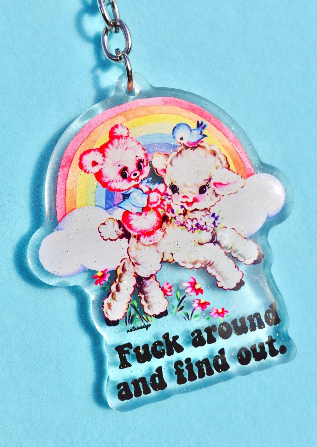 Find Out Acrylic Keychain - Pretty Petty Co