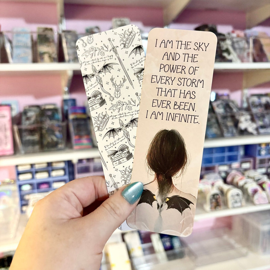Fourth Wing Romantasy Inspired Cardstock Bookmark Dual Sided
