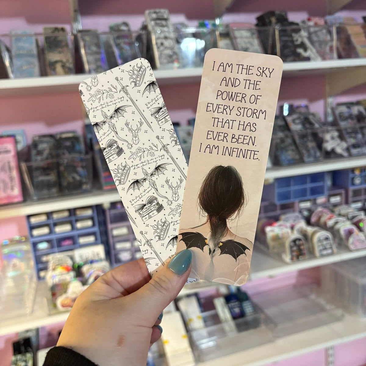 Fourth Wing Romantasy Inspired Cardstock Bookmark Dual Sided