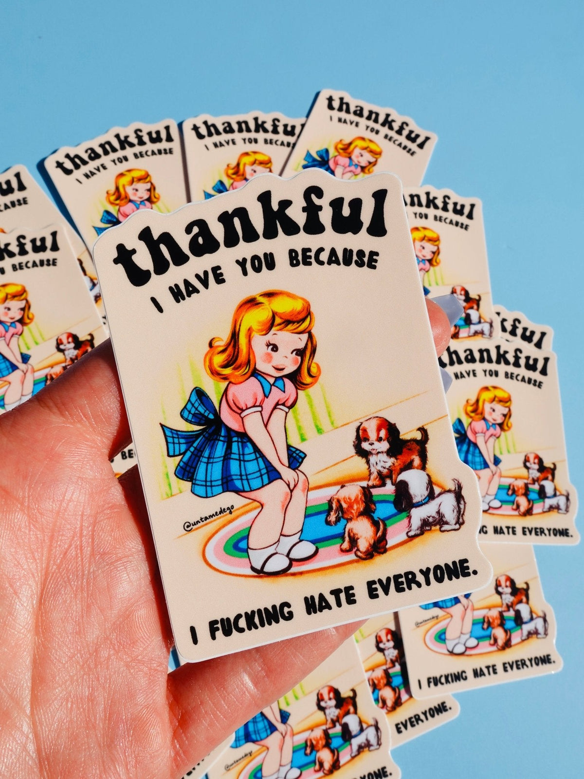 Thankful I Have You Because I Fucking Hate Everyone Sticker - Pretty Petty Co