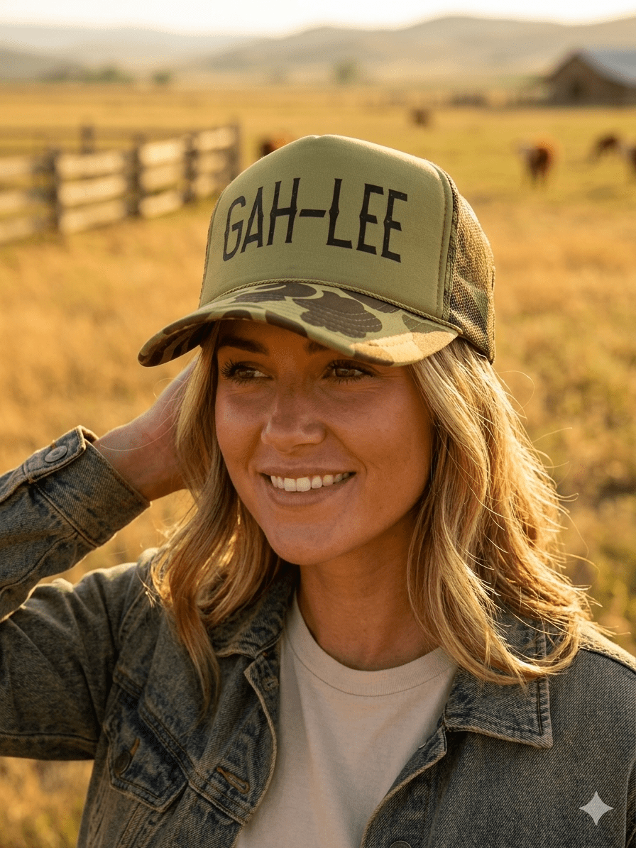 GAH-LEE Camo Trucker Hat - Pretty Petty Co
