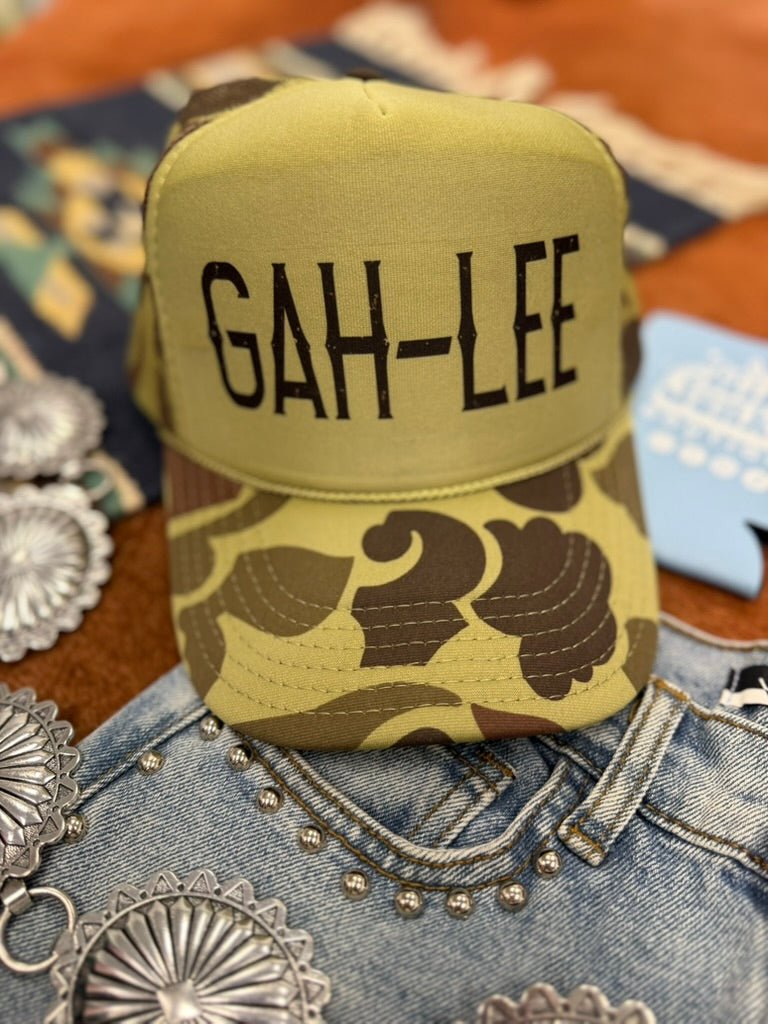 GAH-LEE Camo Trucker Hat - Pretty Petty Co