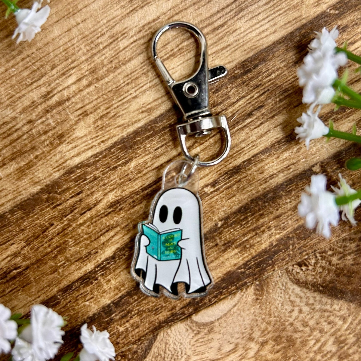 Ghost Reading Green Book Dust Plug USB-C