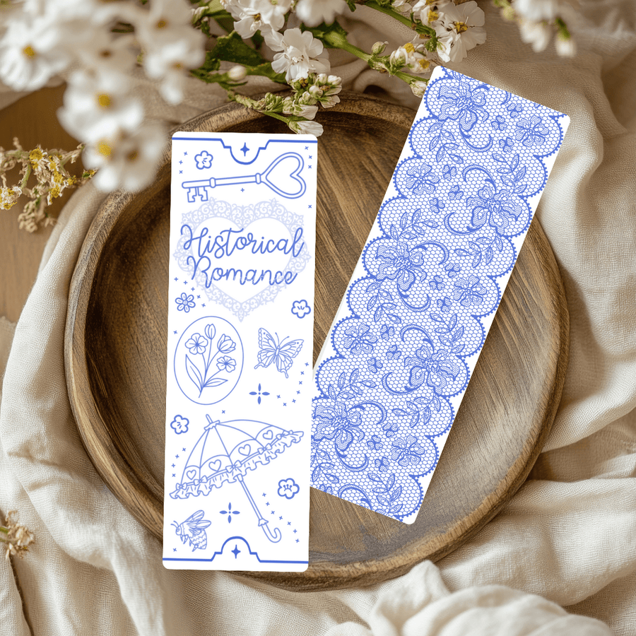 Historical Romance Dual-Sided Matte Cardstock Bookmark