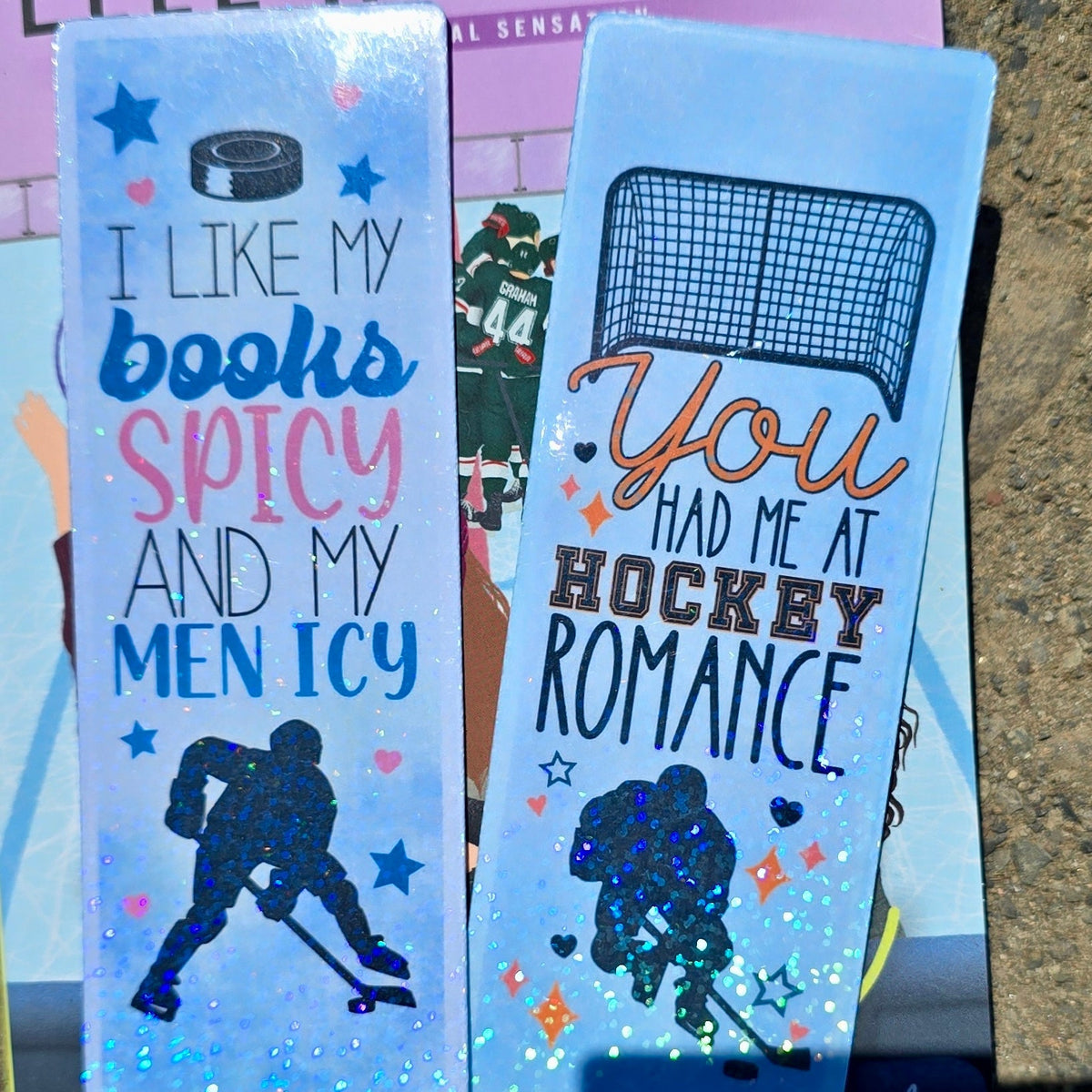 Hockey Romance Cardstock Bookmark Bundle