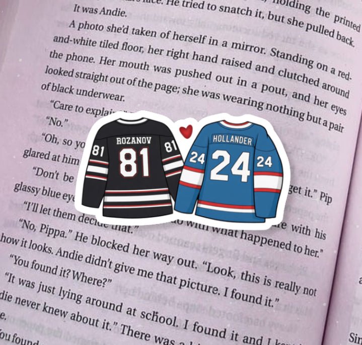 Hockey Romance Heated Rivals Inspired Matte Sticker - Pretty Petty Co