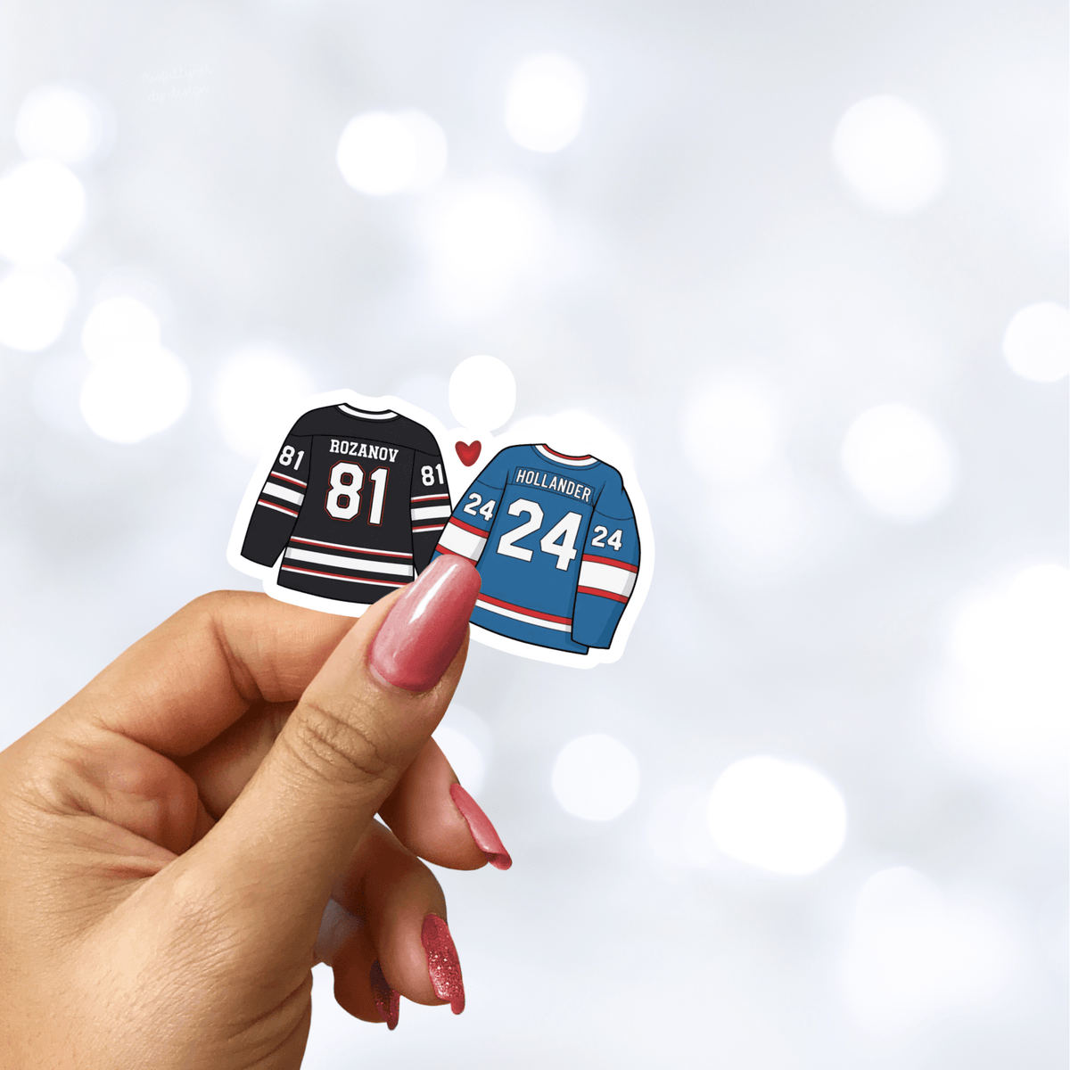 Hockey Romance Heated Rivals Inspired Matte Sticker - Pretty Petty Co