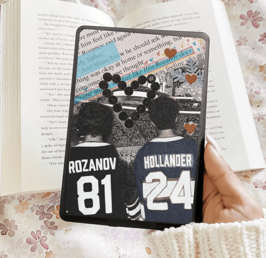 Hockey Lovers Collage Inspired Kindle Insert - Three Sizes - Optional Lamination