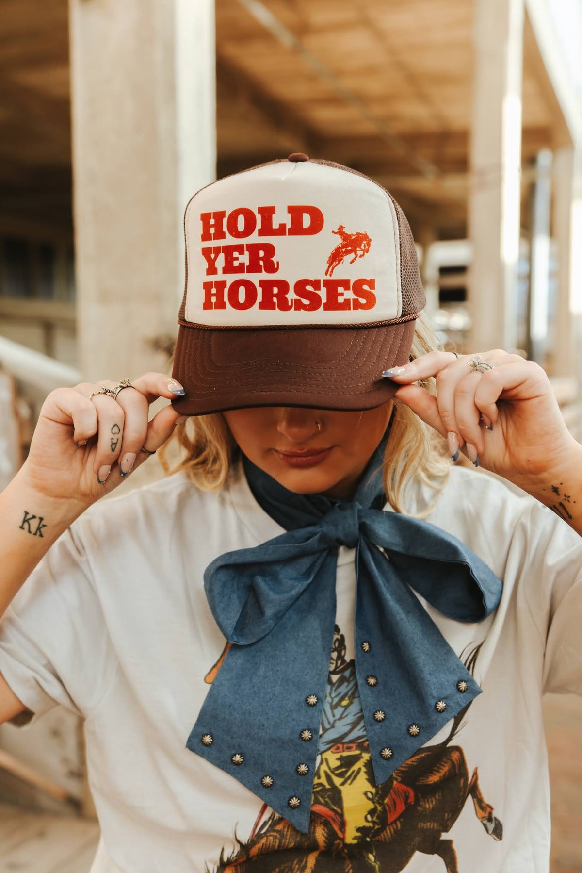 Hold Yer Horses Trucker Hat - Pretty Petty Co