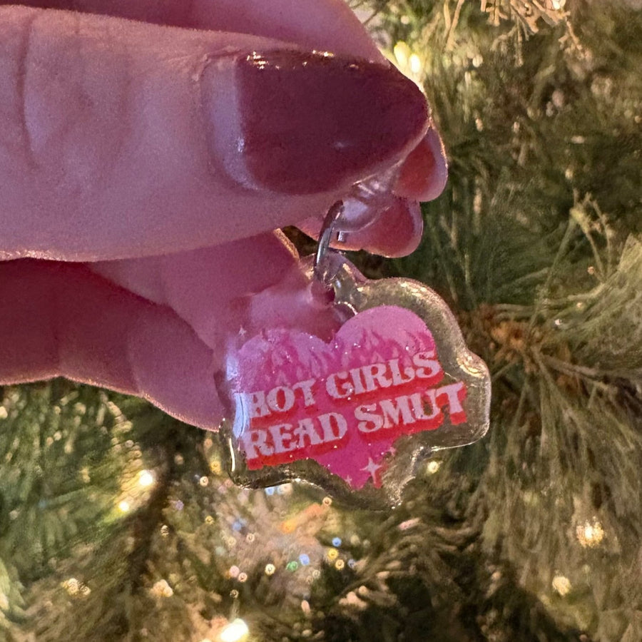Hot Girls Read Smut Glitter USB-C Kindle Charm - Pretty Petty Co