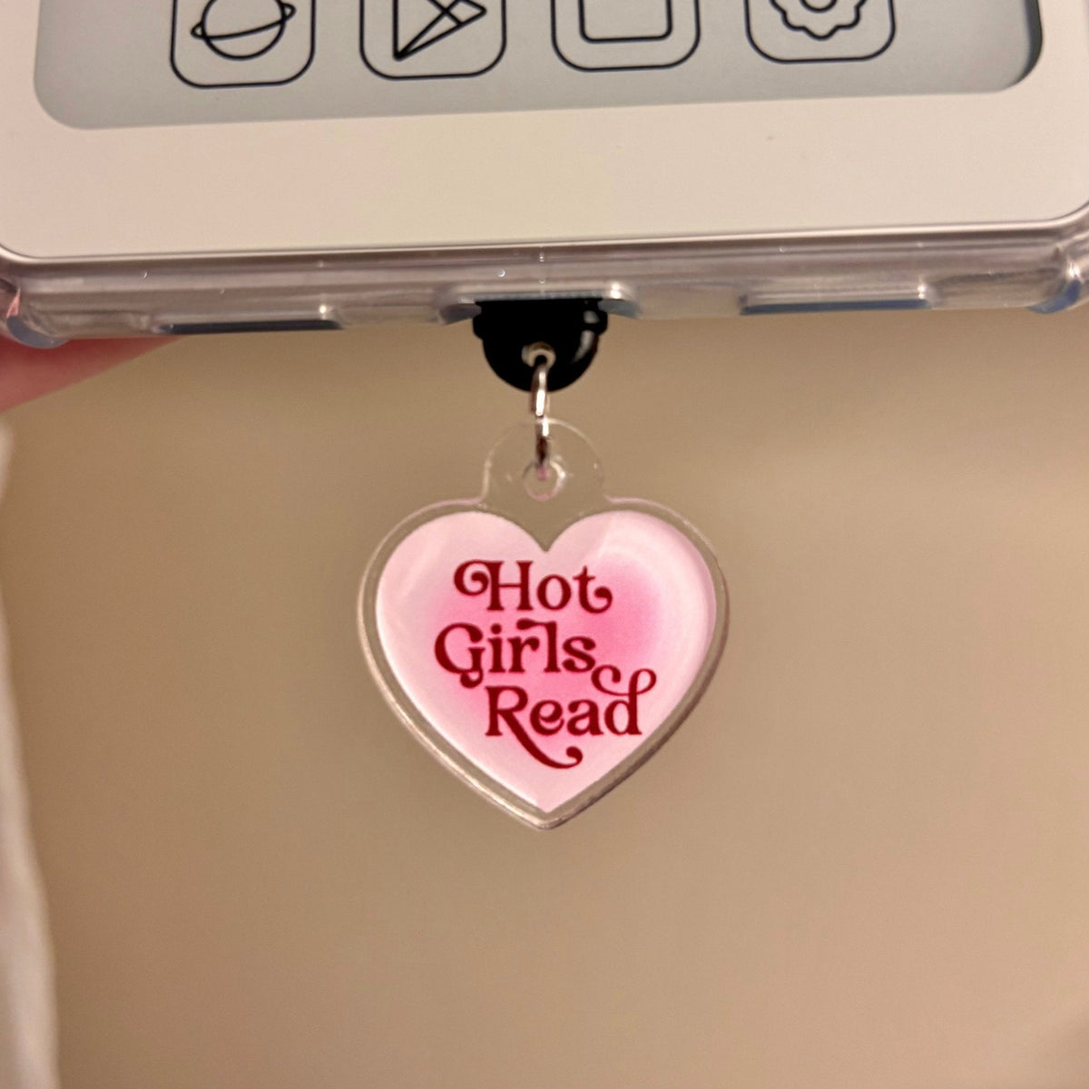 Hot Girls Read USB-C Dust Plug - Pretty Petty Co