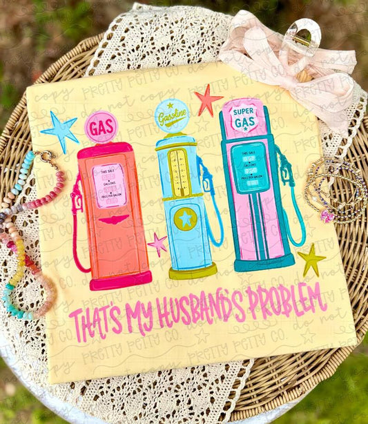 That’s My Husband’s Problem Comfort Colors Shirt, Funny Wife Life Tee, Relatable Marriage Humor Apparel