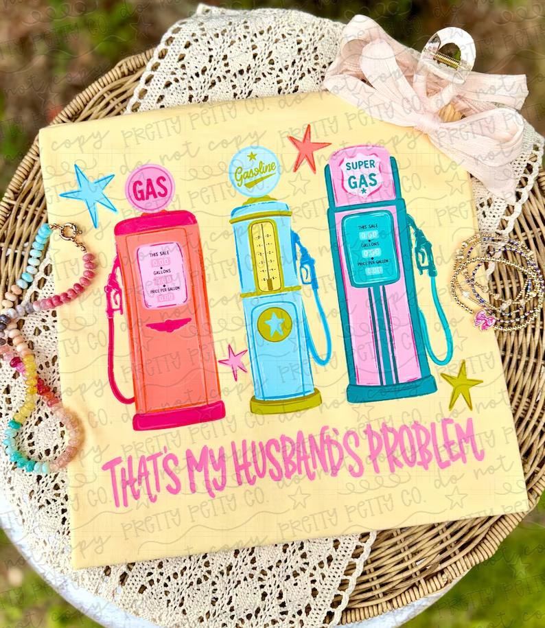 That’s My Husband’s Problem Comfort Colors Shirt, Funny Wife Life Tee, Relatable Marriage Humor Apparel - Pretty Petty Co