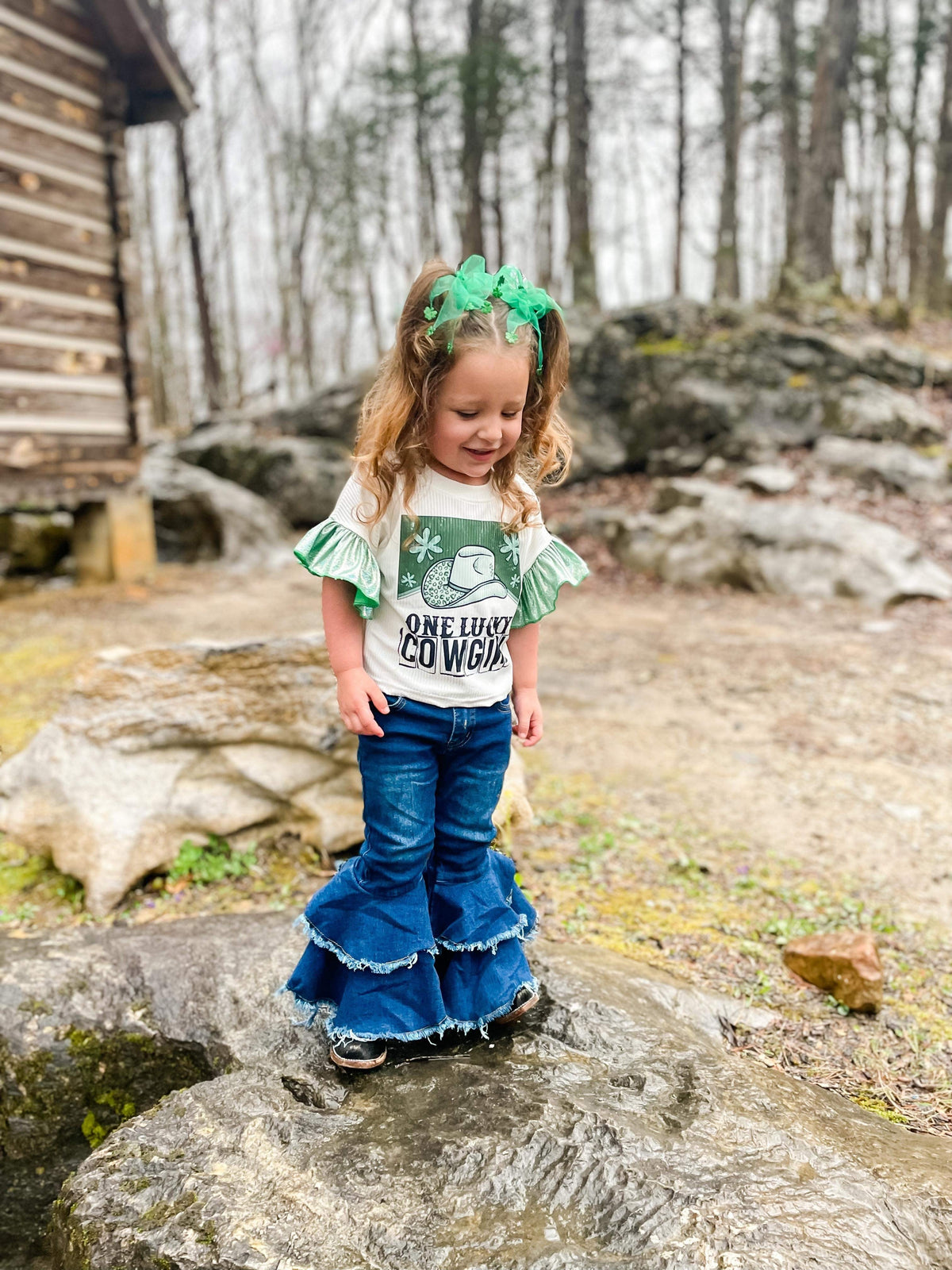 Rodeo Queen denim bells (5 options) - Pretty Petty Co