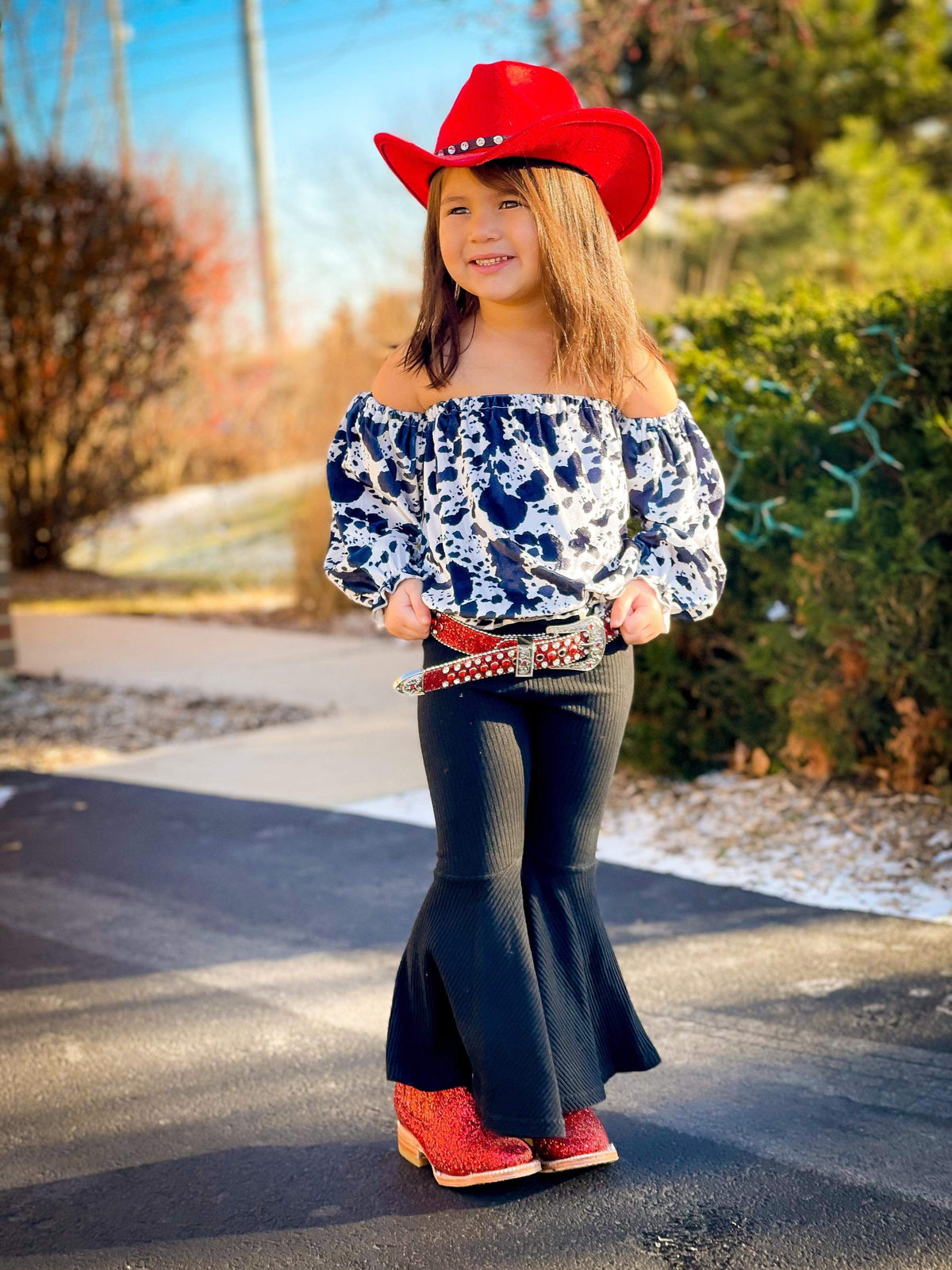 Firecracker Red Glitter Belt - Pretty Petty Co