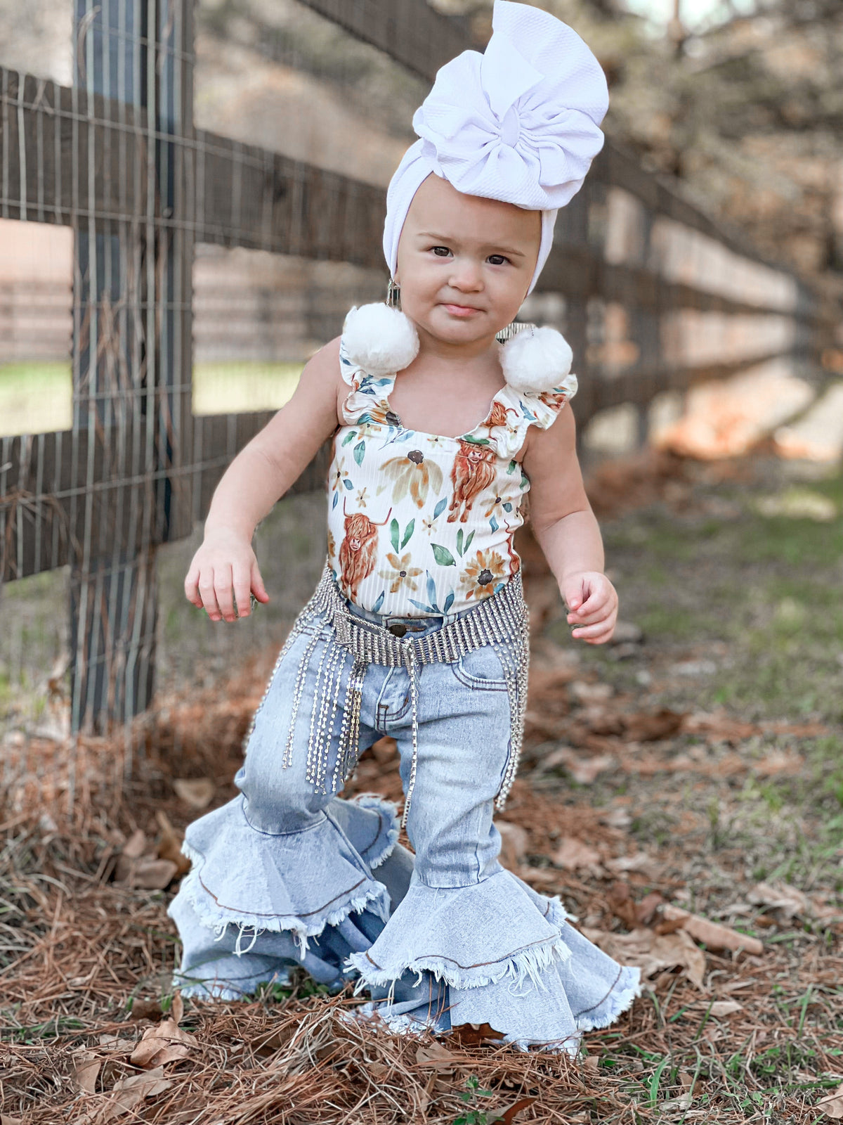 Rodeo Queen denim bells (5 options) - Pretty Petty Co