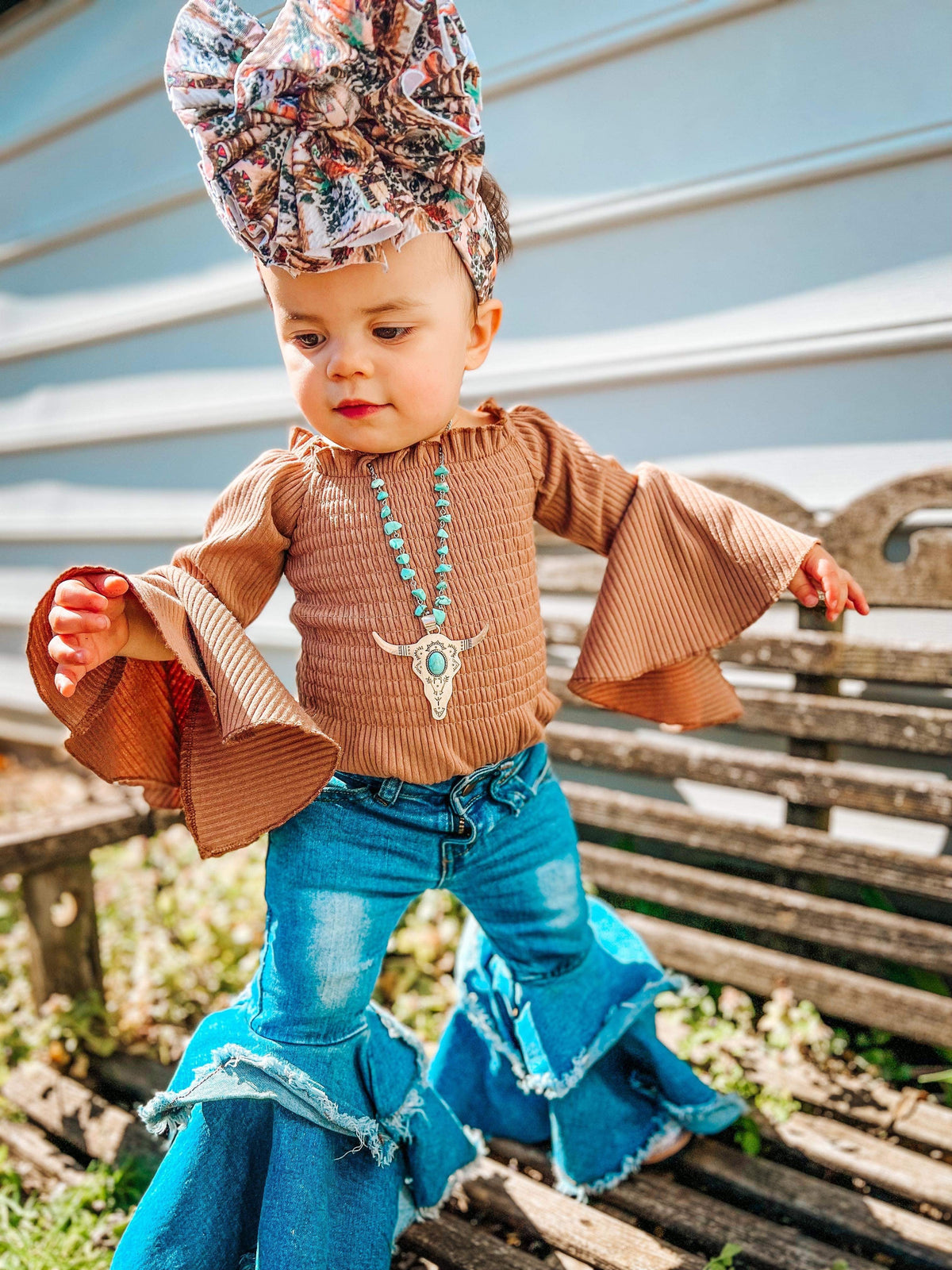 Rodeo Queen denim bells (5 options) - Pretty Petty Co