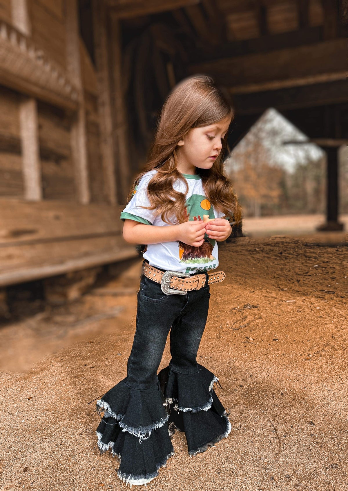 Rodeo Queen denim bells (5 options) - Pretty Petty Co