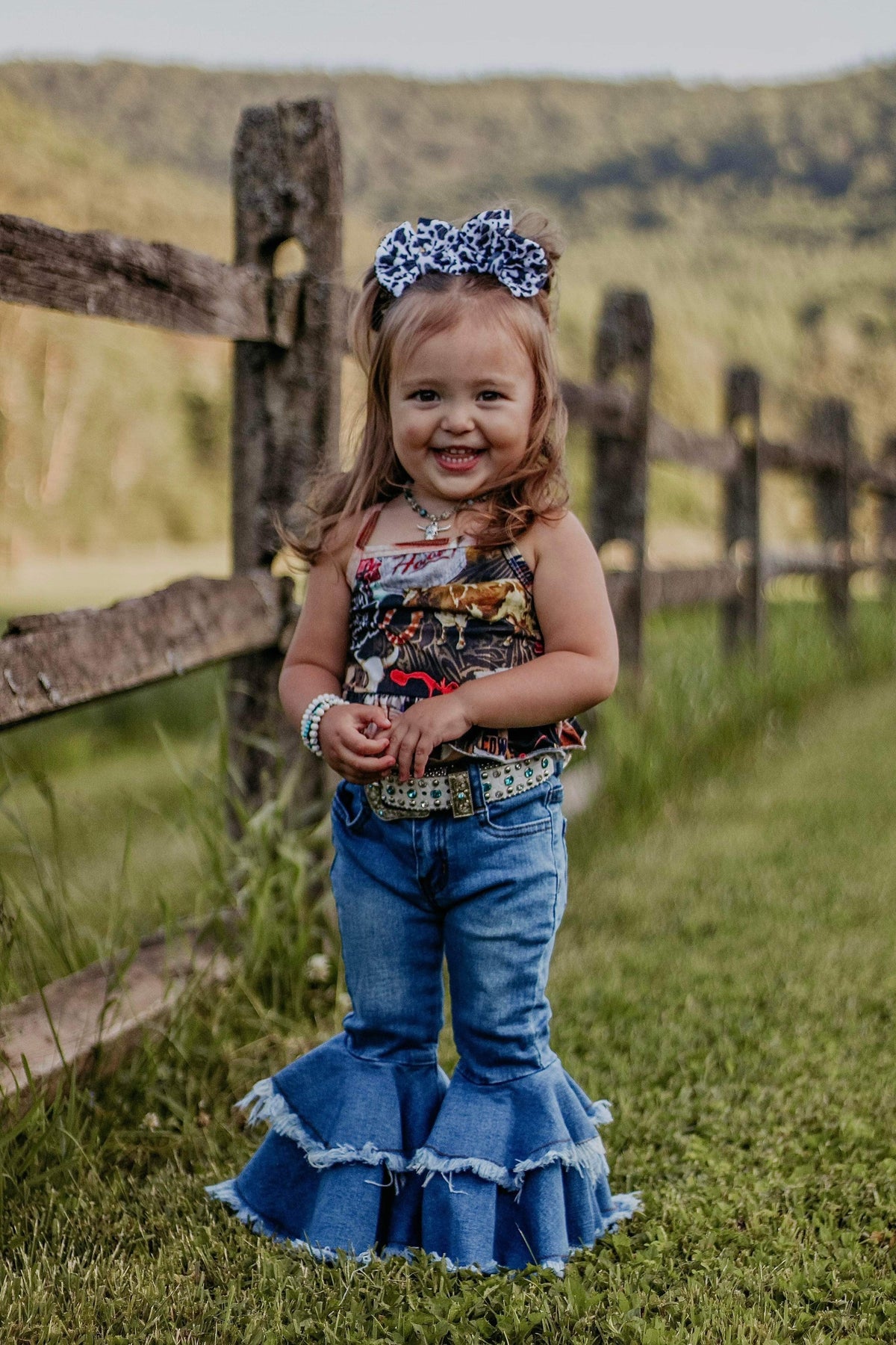Rodeo Queen denim bells (5 options) - Pretty Petty Co
