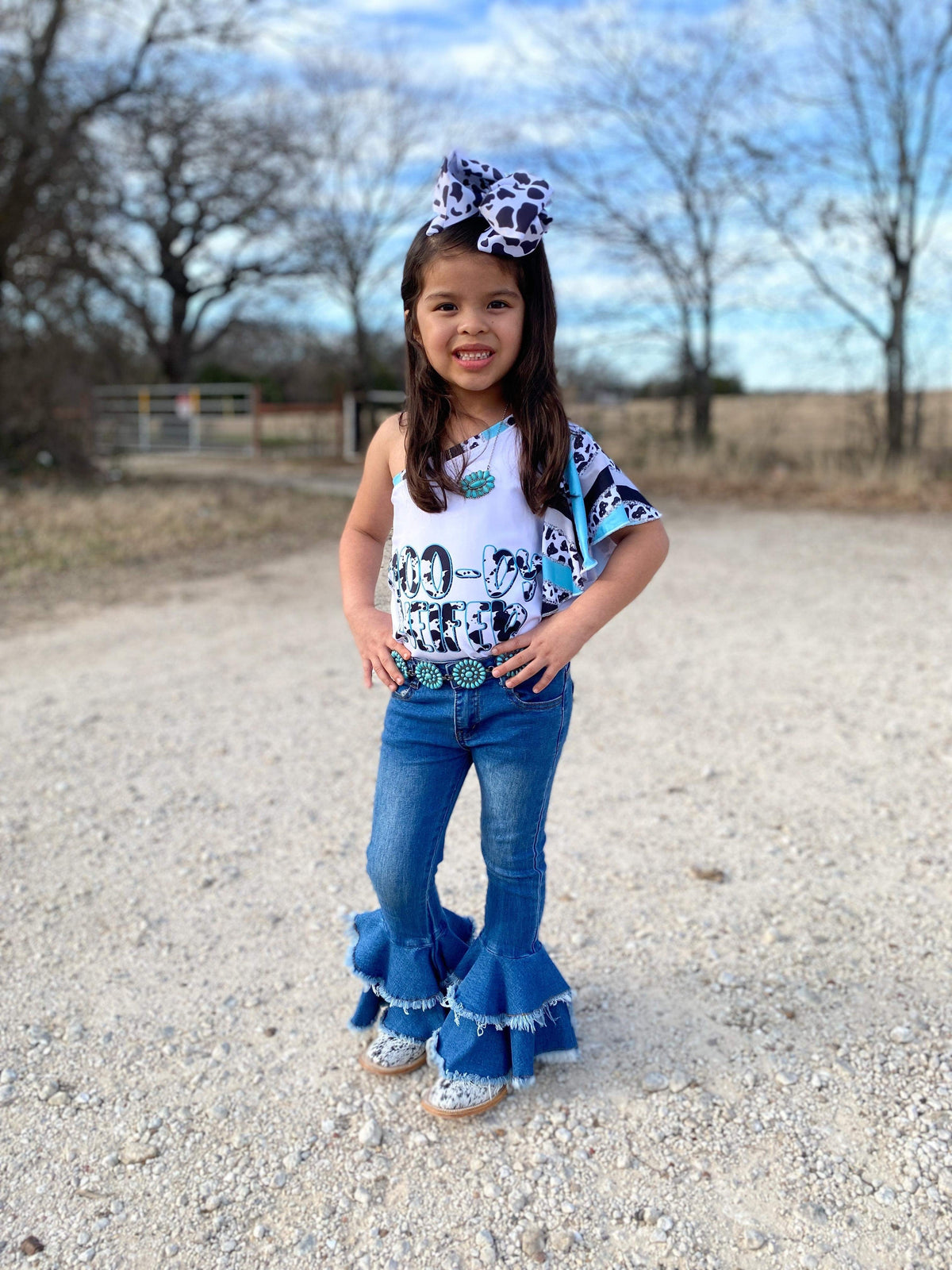 Rodeo Queen denim bells (5 options) - Pretty Petty Co
