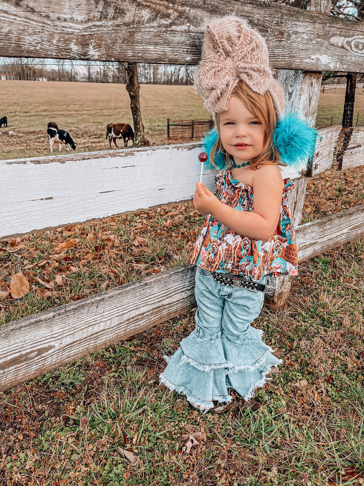 Rodeo Queen denim bells (5 options) - Pretty Petty Co