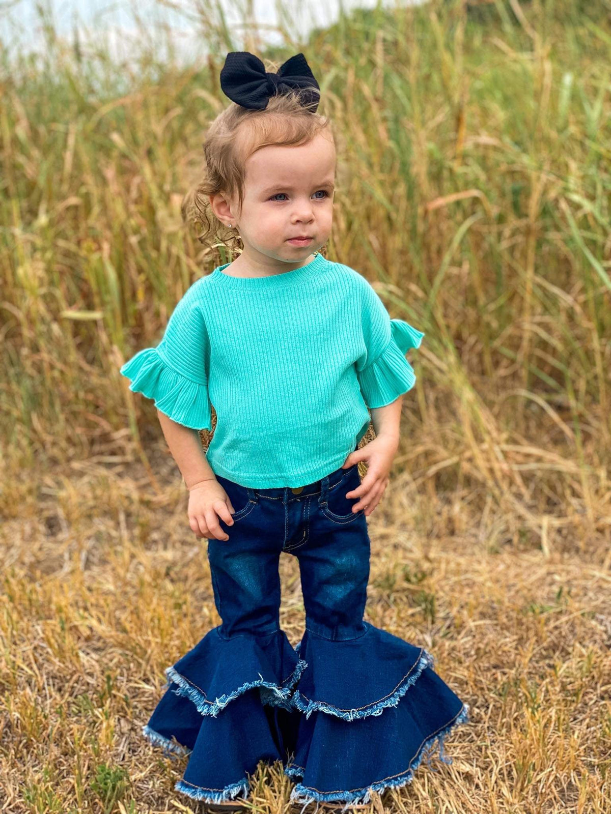 Rodeo Queen denim bells (5 options) - Pretty Petty Co