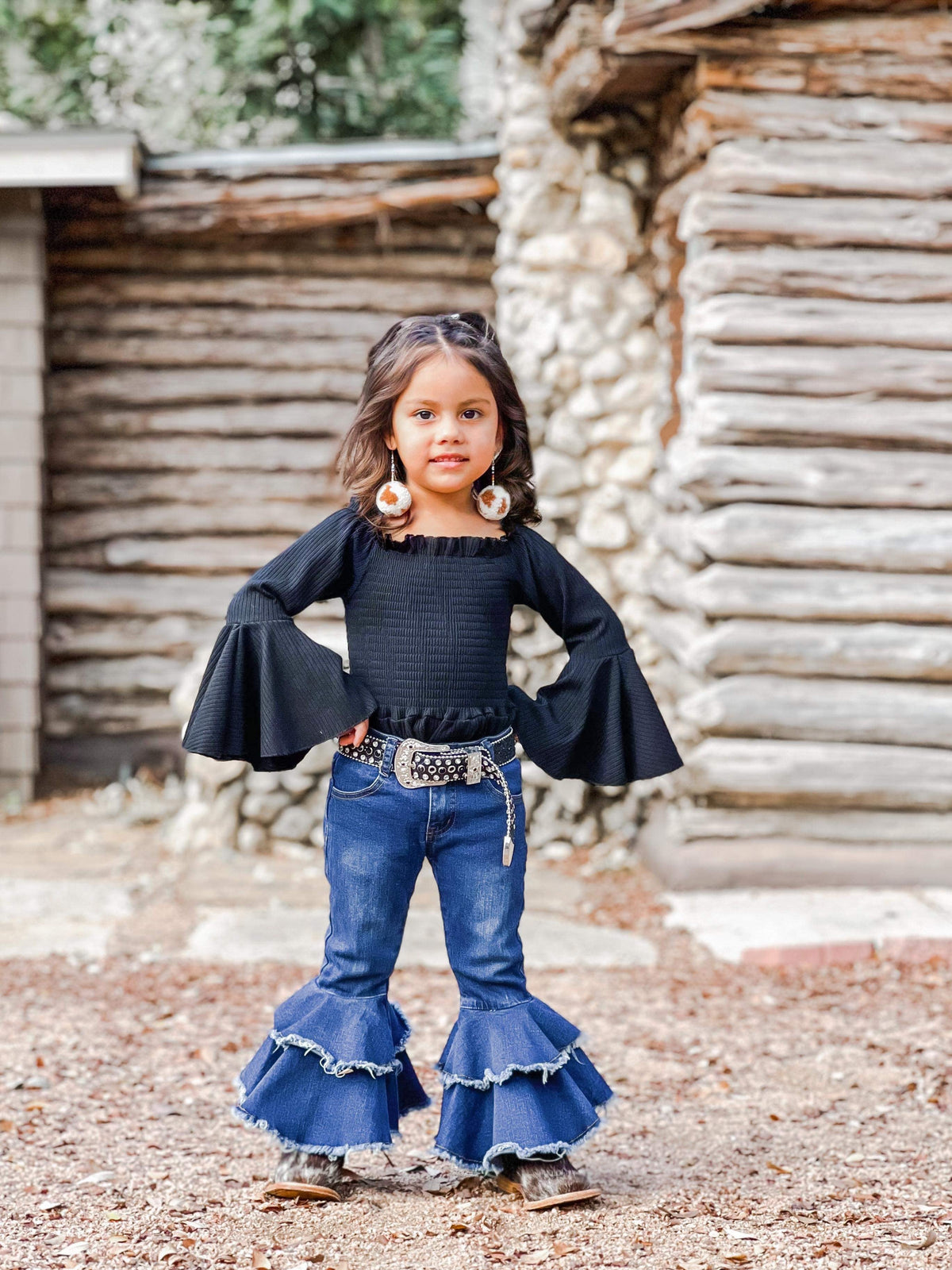 Rodeo Queen denim bells (5 options) - Pretty Petty Co