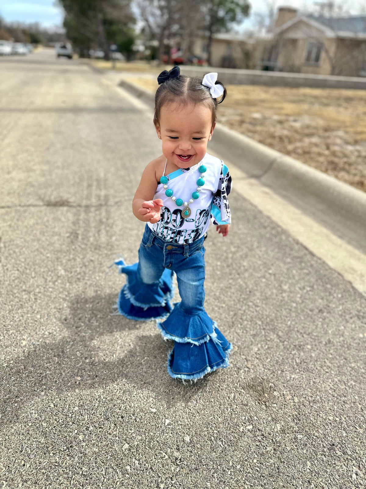 Rodeo Queen denim bells (5 options) - Pretty Petty Co