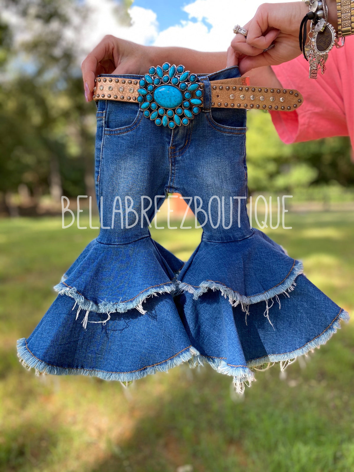 Rodeo Queen denim bells (5 options) - Pretty Petty Co