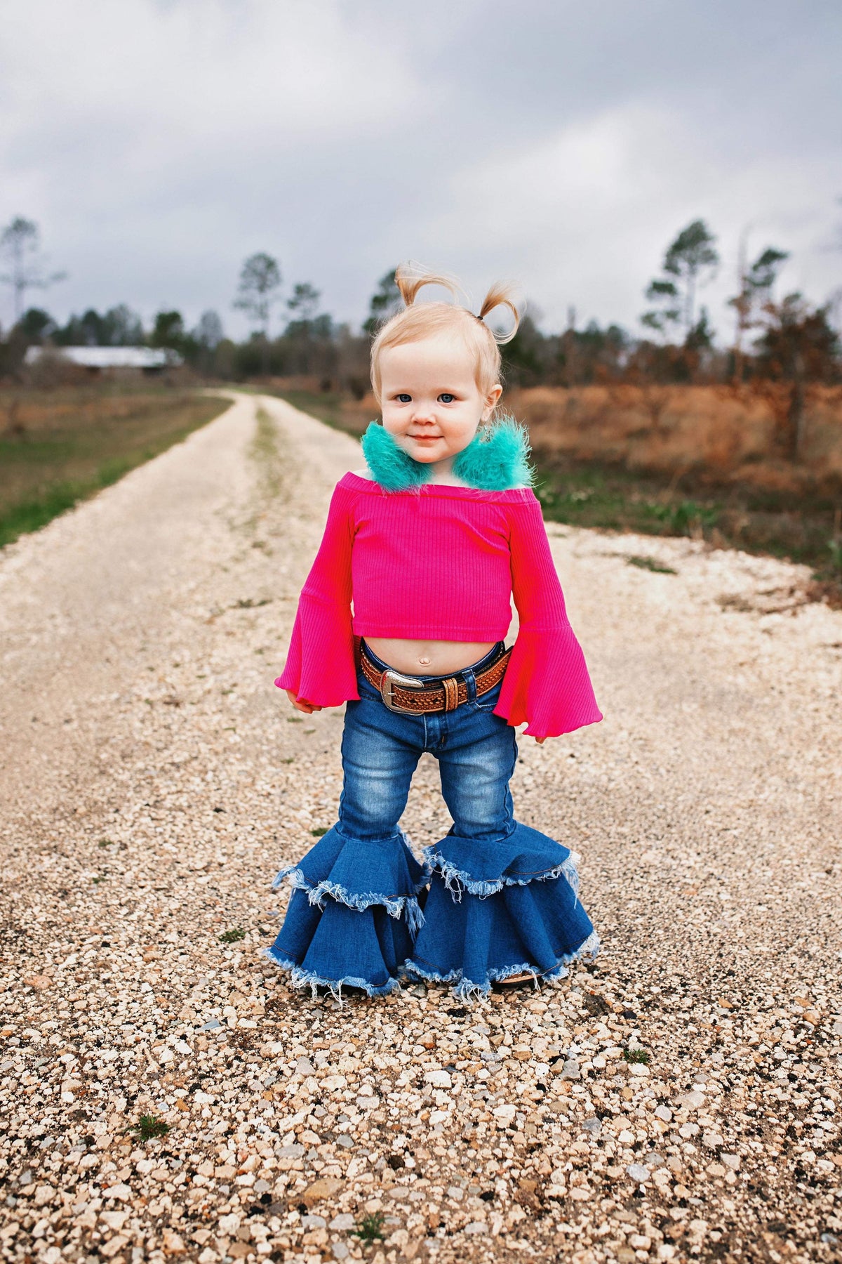 Rodeo Queen denim bells (5 options) - Pretty Petty Co