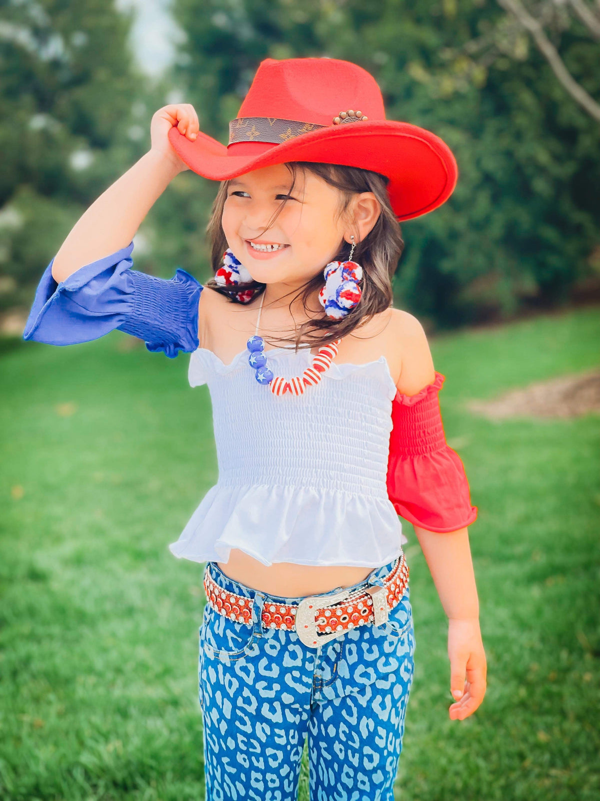 Firecracker Red Glitter Belt - Pretty Petty Co