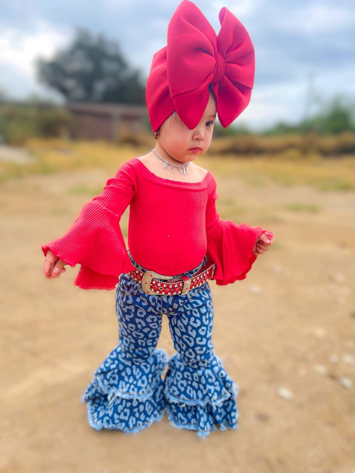 Firecracker Red Glitter Belt - Pretty Petty Co