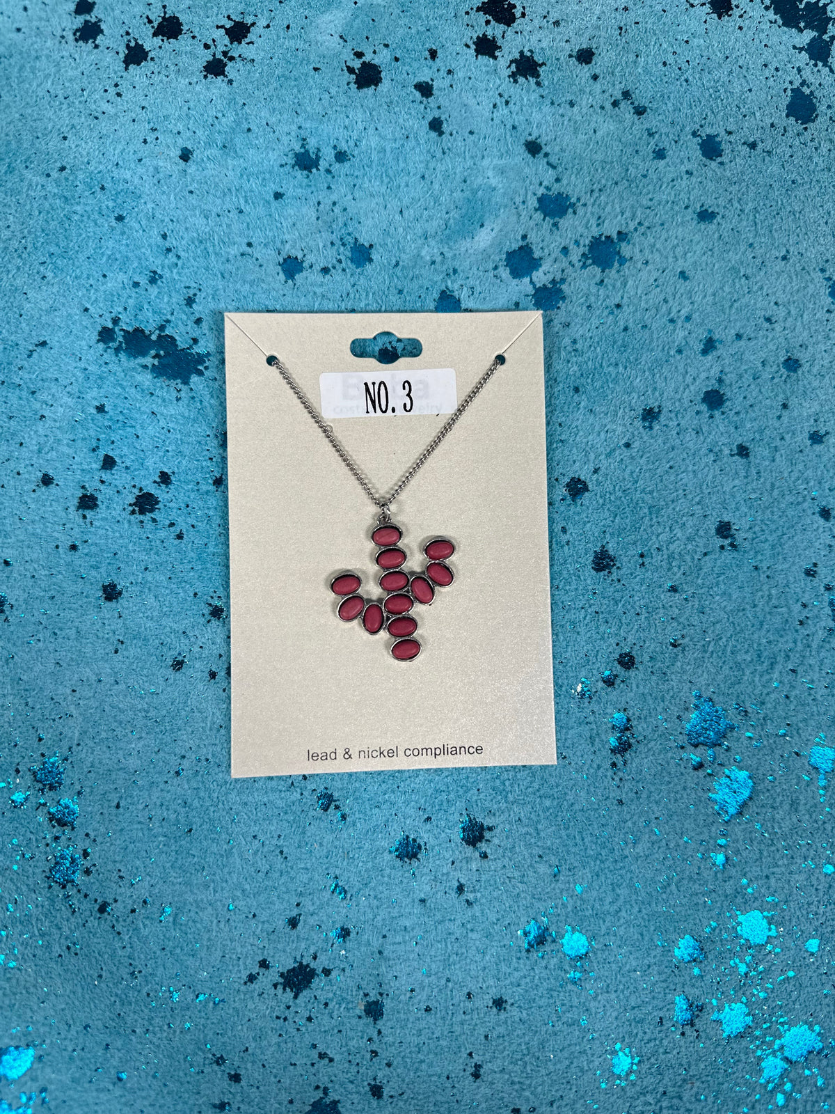Cactus Stone Necklace (Multiple colors) (FINAL SALE) - Pretty Petty Co