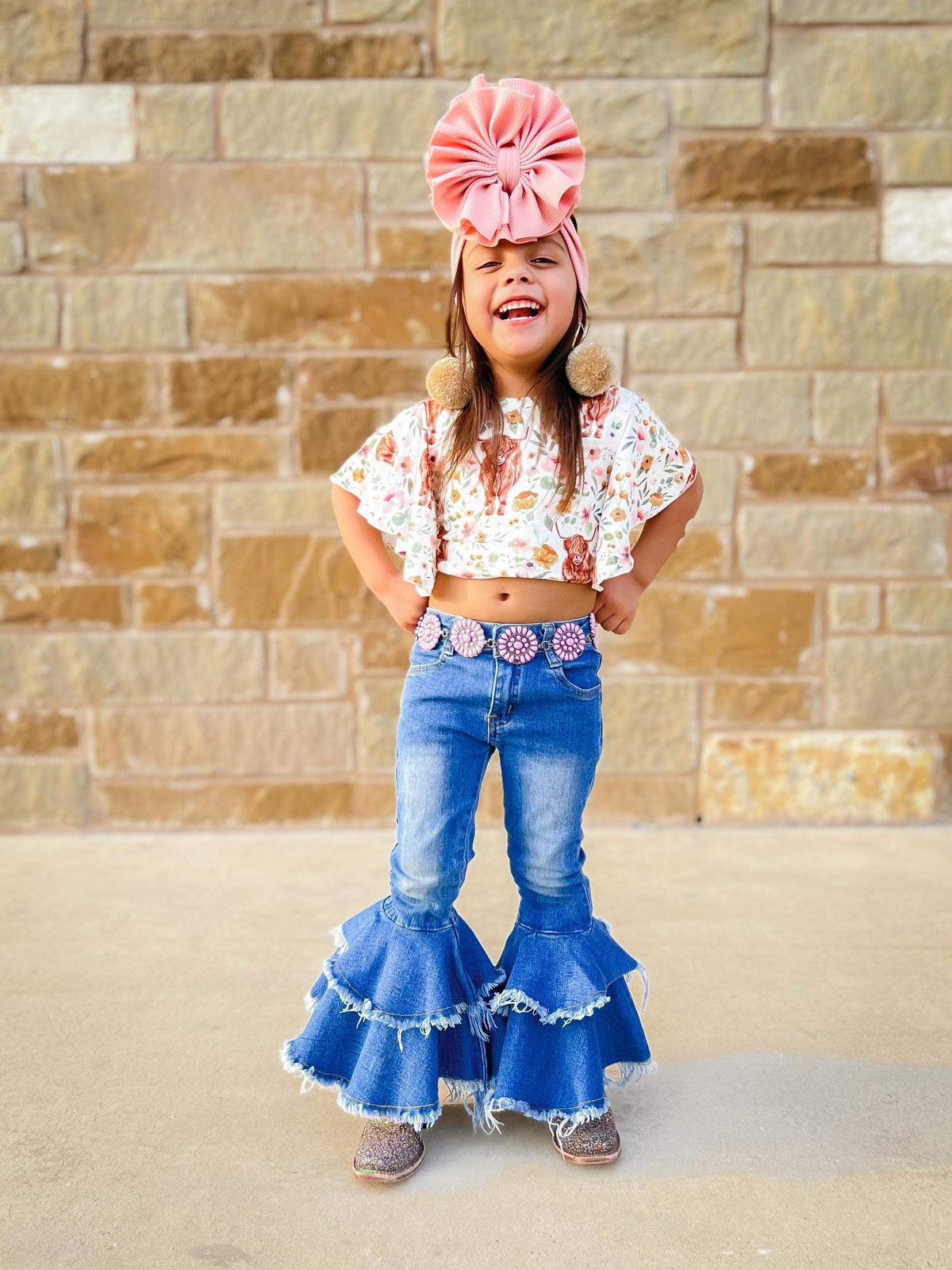 Rodeo Queen denim bells (5 options) - Pretty Petty Co