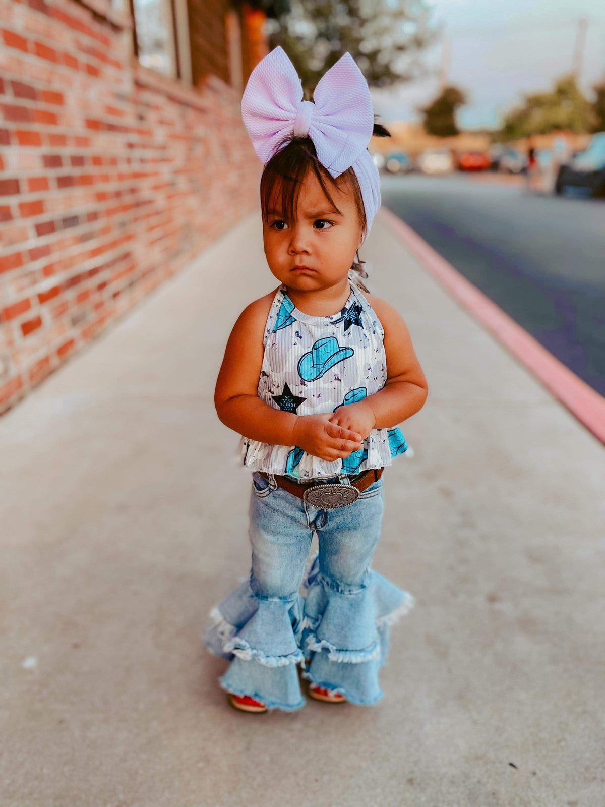 Rodeo Queen denim bells (5 options) - Pretty Petty Co