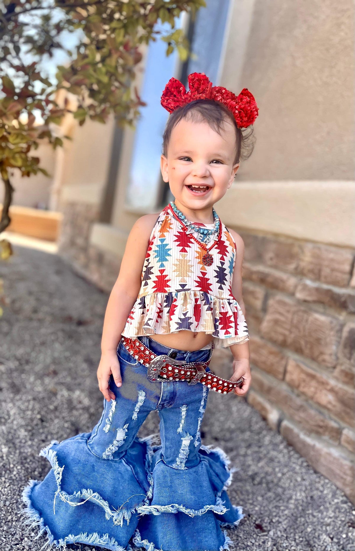 Firecracker Red Glitter Belt - Pretty Petty Co