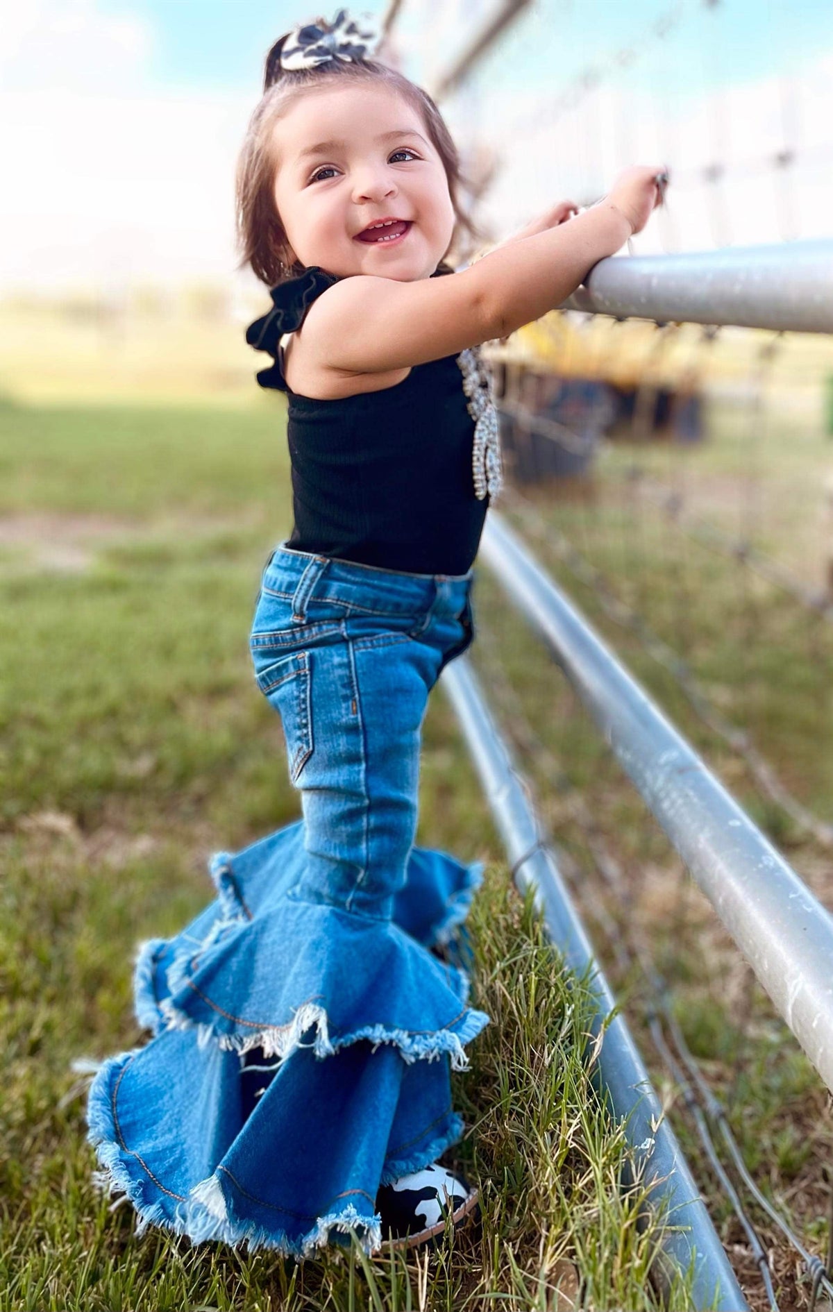 Rodeo Queen denim bells (5 options) - Pretty Petty Co
